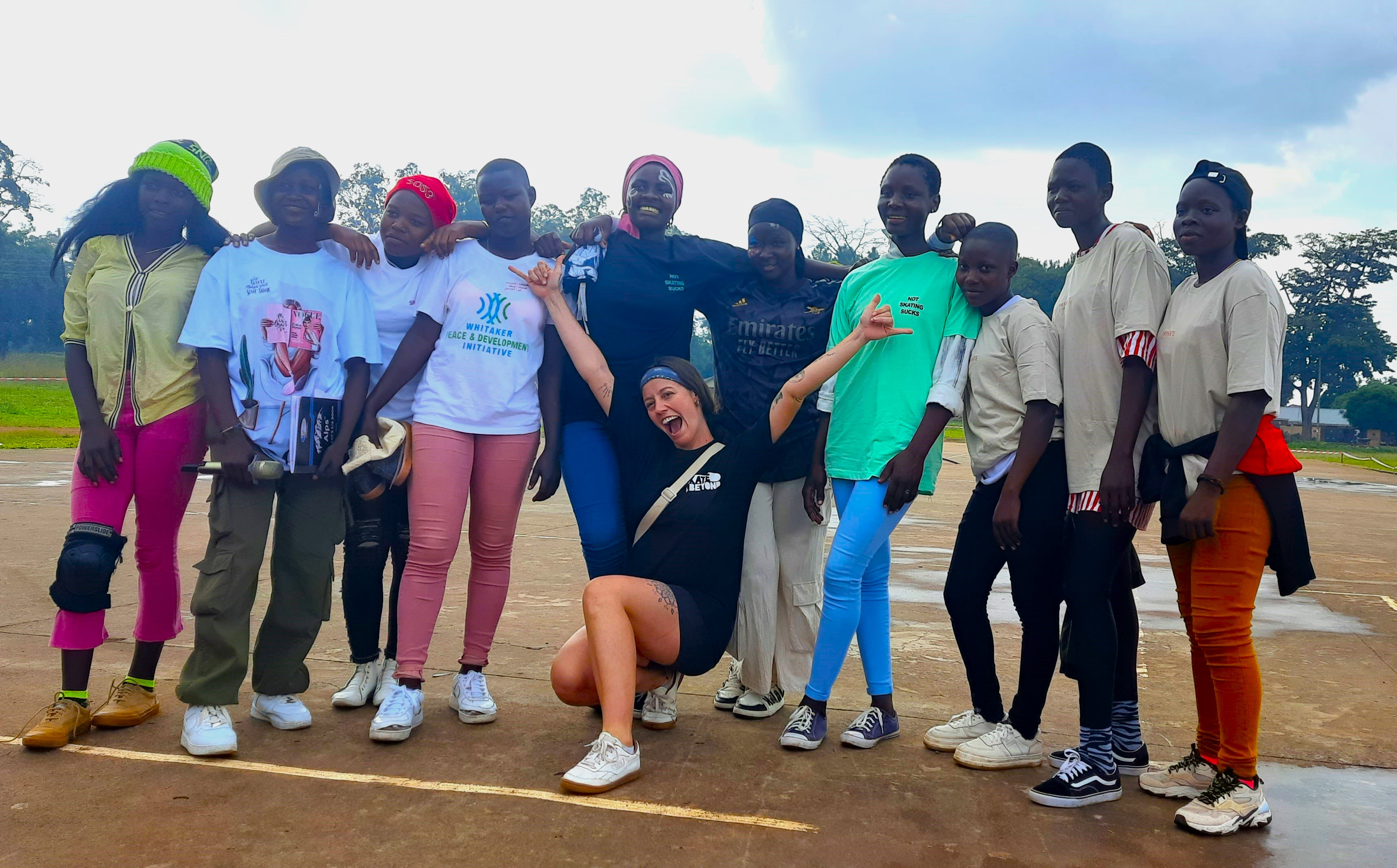 Skateboard event in Gulu